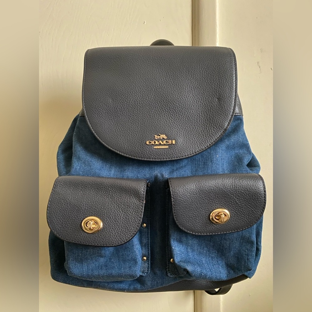 Coach denim backpack for women NEW